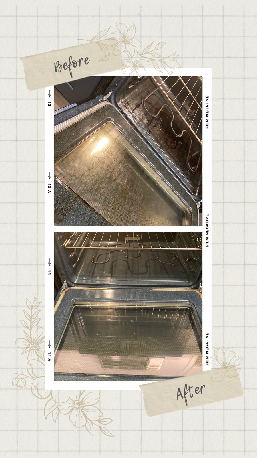 Before and after: oven degreased and detailed